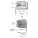 Ver imagem 4 de Kit 02 Poltronas Betina Giratória Giromad Viscolinho Off White - Nexta Casa