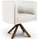 Ver imagem 5 de Kit 02 Poltronas Betina Giratória Giromad Viscolinho Off White - Nexta Casa