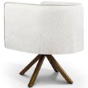 Ver imagem 6 de Kit 02 Poltronas Betina Giratória Giromad Viscolinho Off White - Nexta Casa