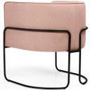 Ver imagem 6 de Kit 2 Poltronas Betina Base Aço Preto Algodão Ecológico Salmão - Casaepoltrona