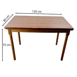 Conjunto de Mesa Jantar Madeira 120x80 Laminada com 4 Cadeiras Marrom - 7