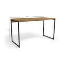 Ver imagem 2 de Mesa Computador Casal Industrial LI003 Freijo/Preto - Kappesberg