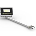 Ver imagem 3 de Suporte Refletor Base Reta Braço 50 Cm Branco