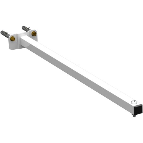 Suporte Refletor Base Reta Braço 50 Cm Branco