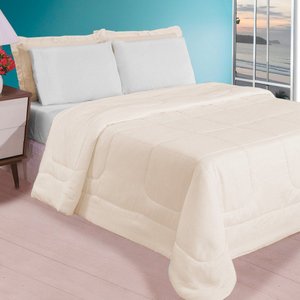 Jogo de Cama Casal Queen 5 Peças Edredom Lençol Fronhas 400 Fios