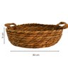 Cesta com Alças Caete de Palha Natural Coleção Artesanal G - 3