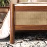 Cama Queen Palhinha Madeira 200 X 160 Cm Rattan Reforcada Castanho Cefira - 5