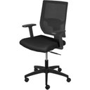 Ver imagem 1 de Cadeira Office Atenas Baixa Tela Mesh Preta com Base Rodizio Preta - 74401