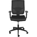 Ver imagem 2 de Cadeira Office Atenas Baixa Tela Mesh Preta com Base Rodizio Preta - 74401
