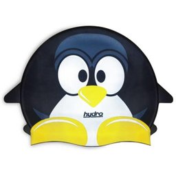 Touca de Natação Silicone Infantil Animals Jr Hydro Star - Preto - 1