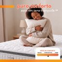 Ver imagem 7 de Cama Box Baú Colchão Casal King Molas Ensacadas City Pillow Top 193x203x64cm Branco / Cinza
