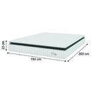 Ver imagem 5 de Cama Box Baú Colchão Casal King Molas Ensacadas City Pillow Top 193x203x64cm Linho Branco / Cinza