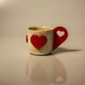 Caneca Corações Cappuccino - 1