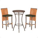 Ver imagem 1 de Mesa Bistro e 2 Banquetas Roma Marrom Corda Náutica 13 Trama Original