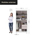 Ver imagem 5 de Guarda Roupa Antares 2 Portas Deslizantes Branco/Neve