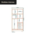 Ver imagem 4 de Guarda Roupa Antares 2 Portas Deslizantes Branco/Neve