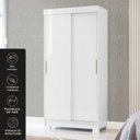 Ver imagem 1 de Guarda Roupa Antares 2 Portas Deslizantes Branco/Neve