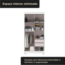 Ver imagem 2 de Guarda Roupa Antares 2 Portas Deslizantes Branco/Neve