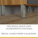 Ver imagem 5 de Balcão de Cozinha 2 Portas MDF Burguesa Freijó/Cinza - Nesher