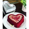 Forma Bolo Vulcão Formato De Coração - 2
