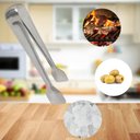 Ver imagem 3 de Kit 12 Pegadores Pinça Azeitonas Servir Carne Gelo Aço Inox 18cm Multiuso Brinox