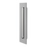 Puxador Porta Embutir Concha Quadrado 15cm Escovado Pado - 1