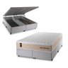 Cama Box Baú King Alford com Colchão Molas Ensacadas 193x203x73 Bege - 2