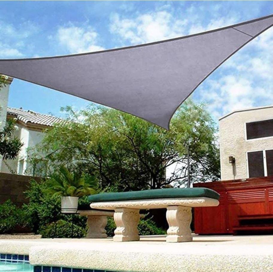 Toldo Lona Tela Sombralux Triangulo 3x3x4m + Kit Instalação - 5