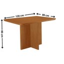 Ver imagem 3 de Conjunto Mesa de Jantar 120cm com 4 Cadeiras 100% MDF Multimóveis Crrft-CON042 Madeirado/Bege