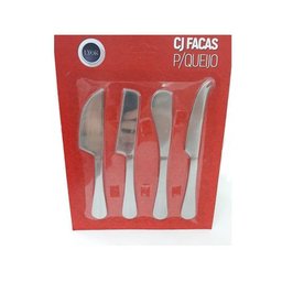 Conjunto 4 Facas Aço Inox P-queijo Positano Lyor - 4