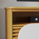 Ver imagem 3 de Rack para TV até 65 Polegadas com 2 Portas e Rodízios Multimóveis Crcol-RCK039 Madeirado/Off