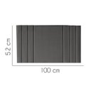 Ver imagem 2 de Painel Estofada Grécia 100CM Solteiro Courino Cinza - D A DECOR