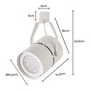 Ver imagem 5 de Spot Direcionável para Trilho Nordecor Classic Par 30 E27 Bivolt Branco
