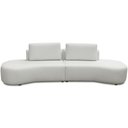 Ver imagem 2 de Sofá 3 Lugares Orgânico Sala de Estar Living 230cm Louise D06 Veludo Bege - Lyam Decor
