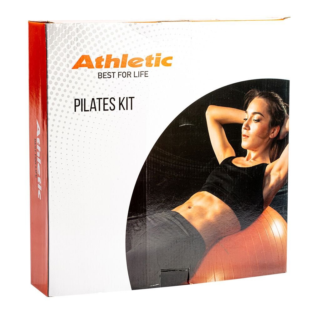 Kit Pilates/Yoga Athletic com Anel de Pilates + Bola de Ginástica 65 cm + Faixa Elástica 15555 - 3