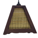 Ver imagem 7 de Lustre de Teto Pendente Retrô Rústico Bambu Fibra Natural