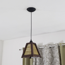 Ver imagem 3 de Lustre de Teto Pendente Retrô Rústico Bambu Fibra Natural