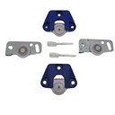 Ver imagem 7 de Kit para Porta de Correr Sobrepor Joelini Jp25 Guia Normal Acabamento Moveis Mdf