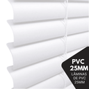Ver imagem 6 de Persiana Horizontal Pvc 25mm Block Luxo 180larg X 160alt Branca - Quarto/sala/ Escritório/cozinha/la