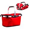 Cesta Térmica Dobrável Retrátil Piquenique 20 Litro Vermelho - 2