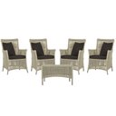Ver imagem 1 de 4 Poltronas e 1 Mesa Igapó em Alumínio Pintura Fendi Corda Náutica Estofado 9