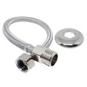 Ver imagem 1 de Engate Flexível Inox Trançado Alta Pressão 60 Cm