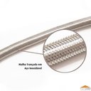 Ver imagem 2 de Engate Flexível Inox Trançado Alta Pressão 60 Cm