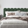 Cabeceira Modulada Estofada Adesiva Nuvem 1 Módulo 60x20cm Verde - 2