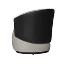 Ver imagem 7 de Kit 1 Namoradeira e 2 Poltronas Orgânica Beatriz Suede Composê Corino Preto - Estopar Suede Bege