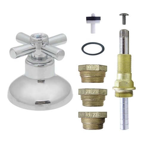 Kit Salva Reparo Registro C/ Acabamento Chuveiro Pressão Cromado