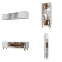 Ver imagem 4 de Estante Home para TV até 65 Polegadas 181CMX274CM com 4 Portas Elegance Yescasa