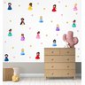 Adesivo de Parede Infantil Princesas Cute e Estrelas - 1
