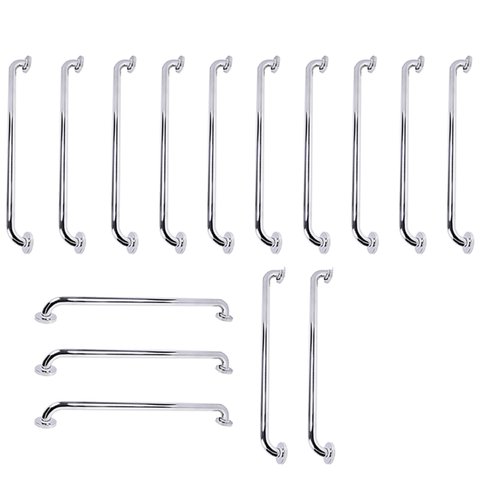 Barra de Apoio 70cm Inox Kit 15 Unidades Idoso Cadeirante Gestante Criança Casa Banheiro Box Acessib