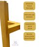 Suporte para Vaso em Madeira 40cm - 5
